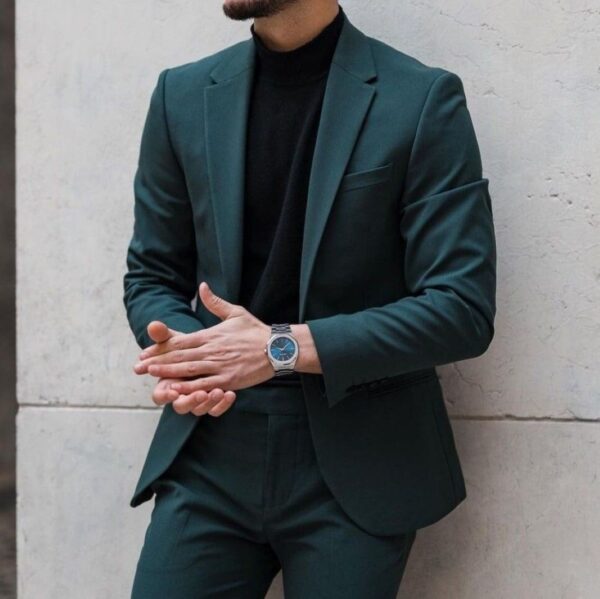 MENS GREEN BLAZER CASUAL/FORMAL/WEDDING/PARTY WEAR AND STYLISH  Trulyfeb