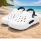 White EVA crocs clogs for men front view by Trulyfeb