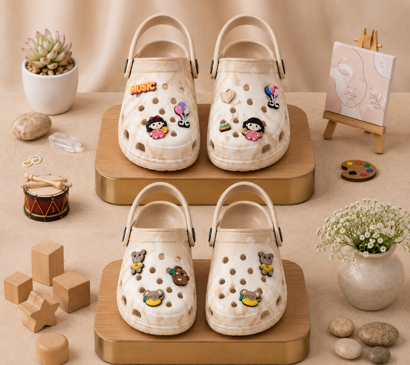 DISNEY PRINCESS SLING BACK CLOGS – FOR GIRLS (COMBO)